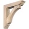 Ekena Millwork Imperial Traditional Smooth Bracket w/ Offset Brace, Douglas Fir, 5 1/2"W x 24"D x 24"H BKT0604X24X24IMP01SDF - alternate 1